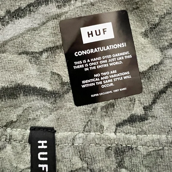 HUF Warped Camo Long Sleeve T-Shirt - Picture 2 of 7